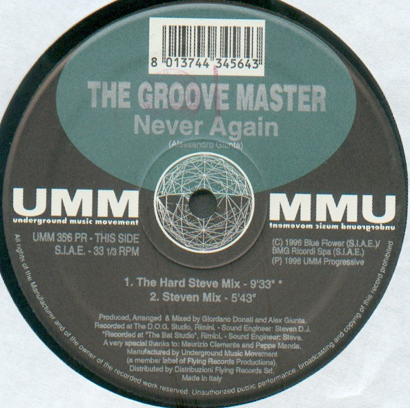 The Groove Master - Never Again | UMM (UMM 356 PR)