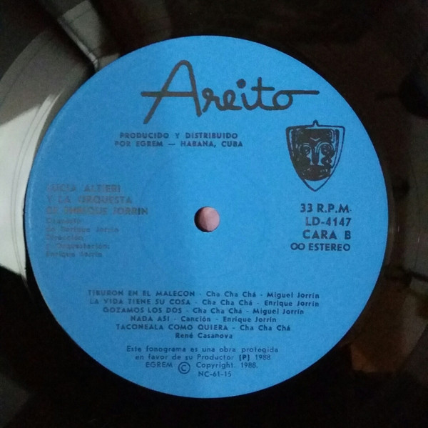 Lucia Altieri - Lucia Altieri con La Orquesta De Enrique Jorrin | Egrem (LD - 4147) - 3