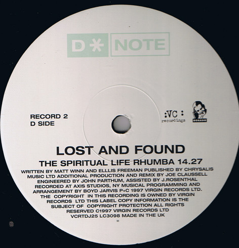 D*Note - Lost And Found | VC Recordings (VCRTDJ 25) - 4