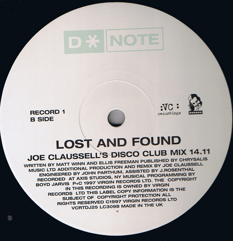 D*Note - Lost And Found | VC Recordings (VCRTDJ 25) - 2