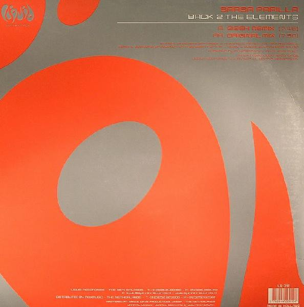 Sarsa Parilla - Back 2 The Elements | Liquid Recordings (LQ 012) - 2
