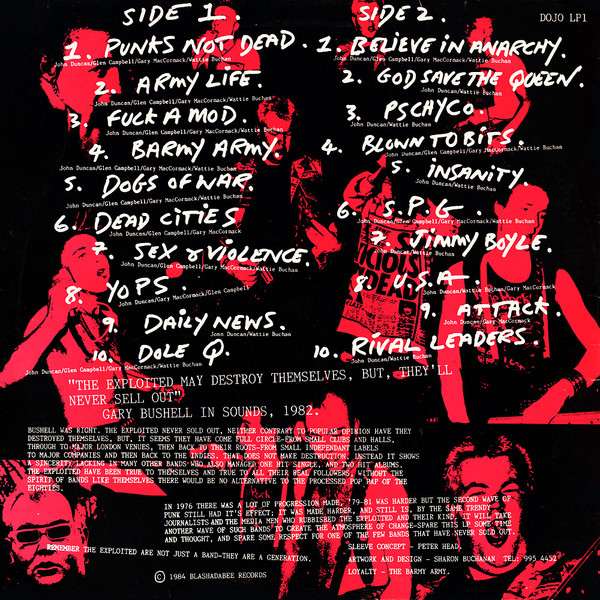The Exploited - Totally Exploited | Dojo (DOJO LP1) - 2