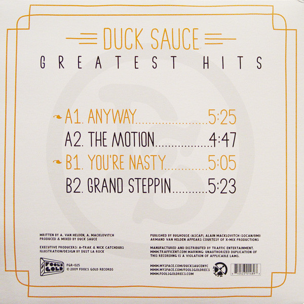 Duck Sauce - Greatest Hits | Fool's Gold Records (FGR-025) - 2