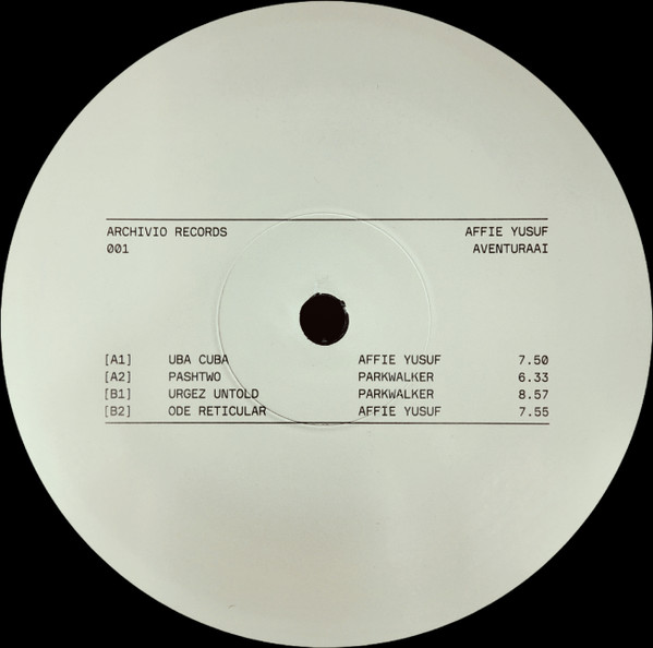 Affie Yusuf - Aventuraai | Archivio Records (ARCH001)