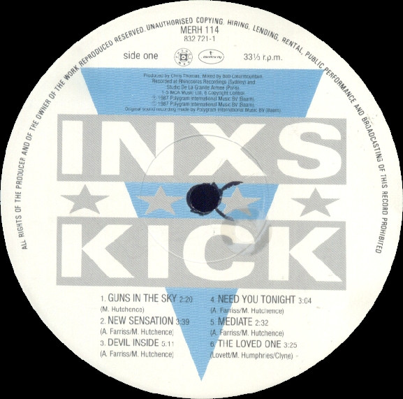 INXS - Kick | Mercury (MERH 114) - 3 INXS - Kick | Mercury (MERH 114) - 3