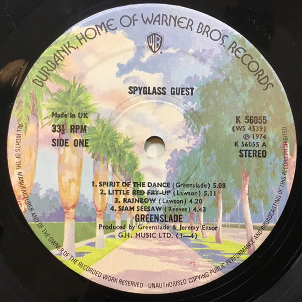 Greenslade - Spyglass Guest | Warner Bros. Records (K 56055) - 3