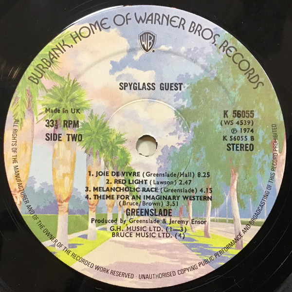 Greenslade - Spyglass Guest | Warner Bros. Records (K 56055) - 4