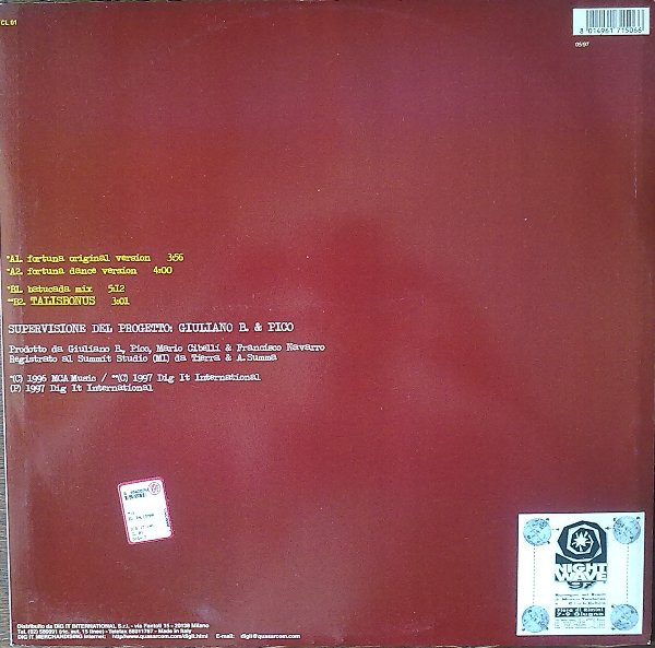 Tierra Featuring Cecilia Gayle - El Talisman | Dig It International (CL 01)