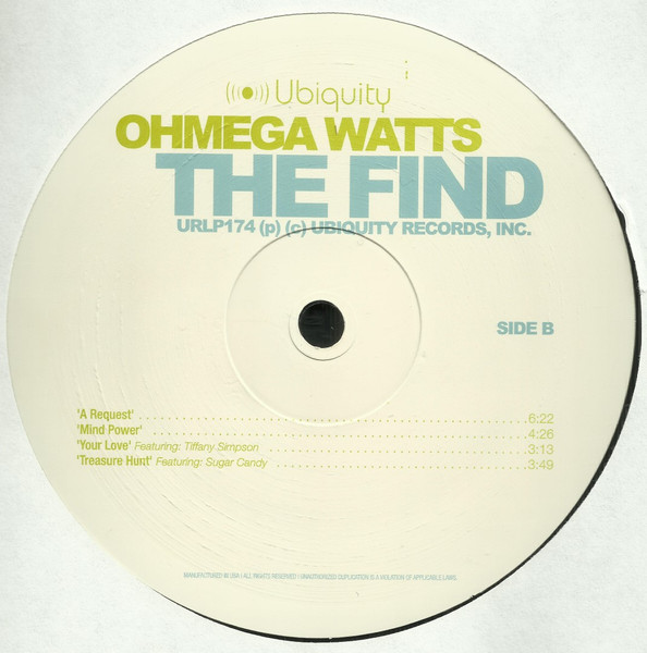 Ohmega Watts - The Find | Ubiquity (URLP 174) - 4 Ohmega Watts - The Find | Ubiquity (URLP 174) - 4