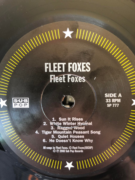 Fleet Foxes - Fleet Foxes | Sub Pop (SP 777) - 2