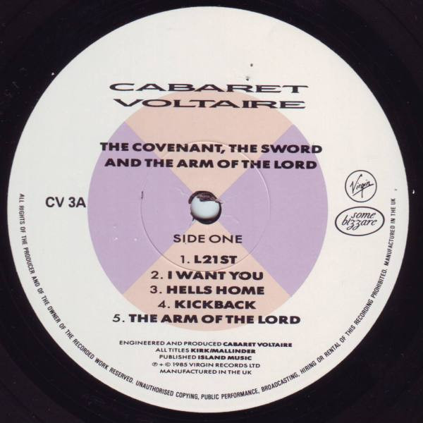 Cabaret Voltaire - The Covenant, The Sword And The Arm Of The Lord | Virgin (CV 3) - 5