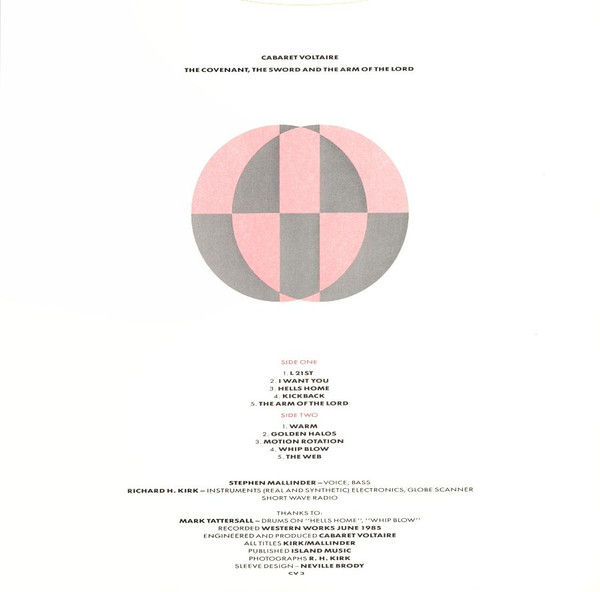 Cabaret Voltaire - The Covenant, The Sword And The Arm Of The Lord | Virgin (CV 3) - 4