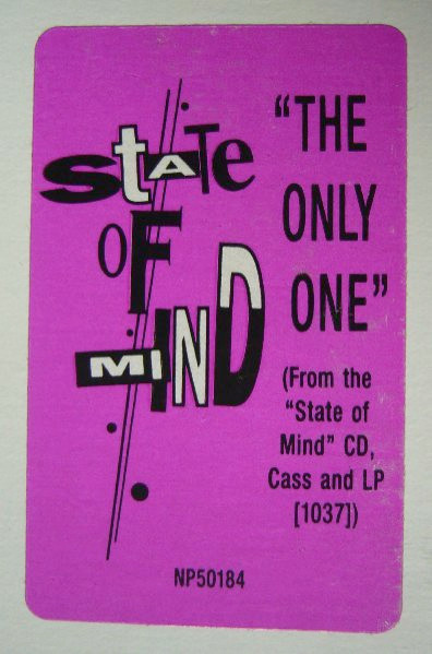 State Of Mind - The Only One | Next Plateau Records Inc. (NP50184W DJ)