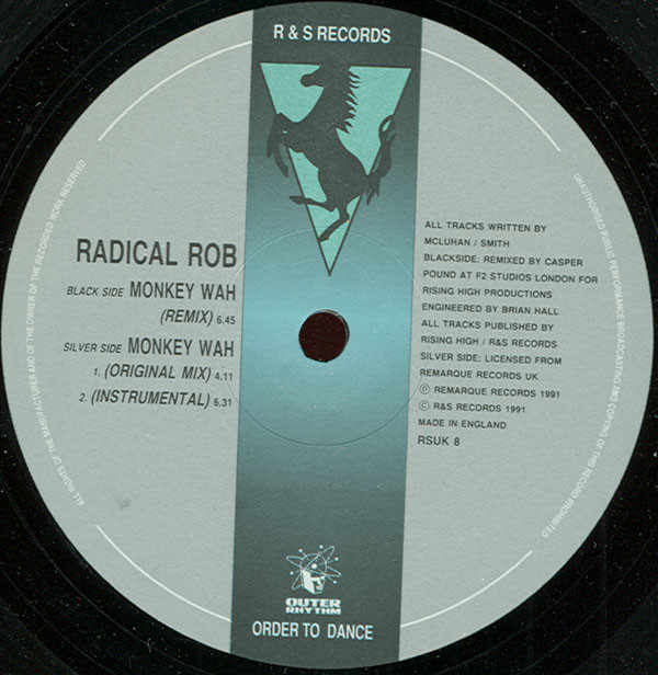 Radical Rob - Monkey Wah | R & S Records (RSUK 8) - 2