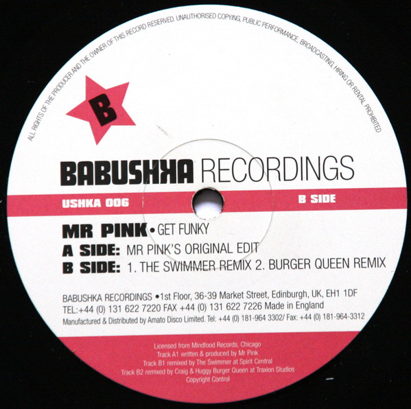 Mr. Pink - Get Funky | Babushka Recordings (USHKA 006) - main