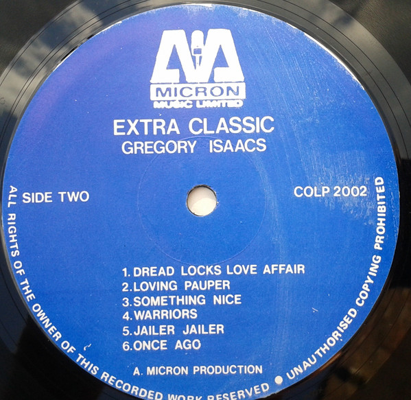Gregory Isaacs - Extra Classic | Micron Music Canada (COLP 2002) - 4 Gregory Isaacs - Extra Classic | Micron Music Canada (COLP 2002) - 4
