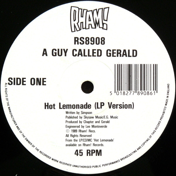 A Guy Called Gerald - Hot Lemonade | Rham! (RS8908) A Guy Called Gerald - Hot Lemonade | Rham! (RS8908)