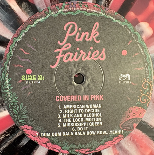 The Pink Fairies - Covered In Pink | Cleopatra Records (CLO7020LP-BKPKWH-SPL) - 3