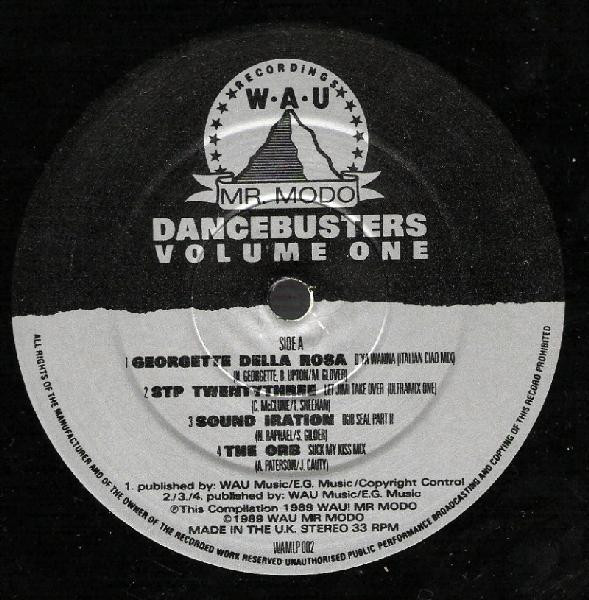 Various - Dancebusters Volume One | WAU! Mr. Modo Recordings (WAMLP 002) - 2