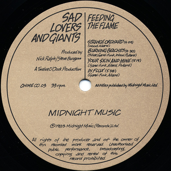 Sad Lovers And Giants - Feeding The Flame | Midnight Music (CHIME 00.03) - 4 Sad Lovers And Giants - Feeding The Flame | Midnight Music (CHIME 00.03) - 4