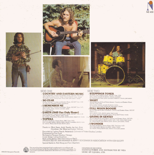 Jerry Goodman & Jan Hammer - Like Children | Atlantic (NE 430) - 2