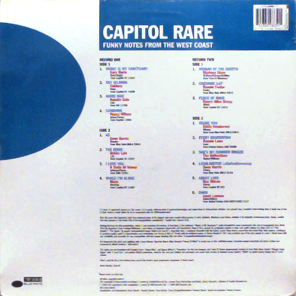 Various - Capitol Rare (Funky Notes From The West Coast) | Blue Note (B1-29865) - 2