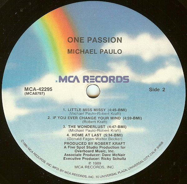 Michael Paulo - One Passion | MCA Records (MCA-42295) - 4 Michael Paulo - One Passion | MCA Records (MCA-42295) - 4