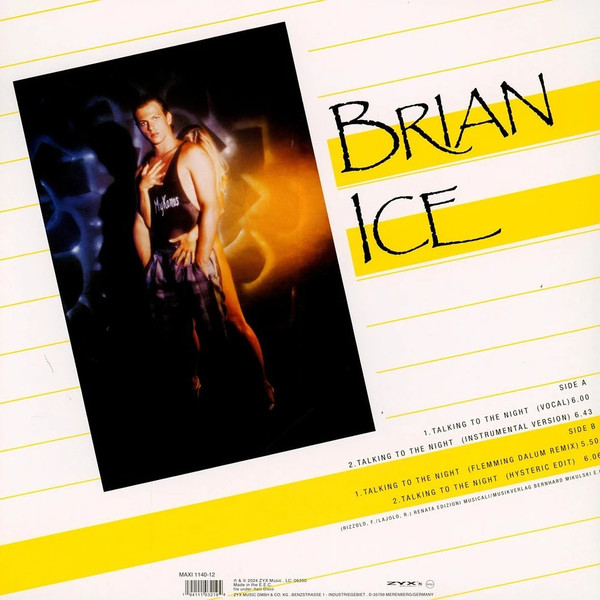 Brian Ice - Talking To The Night | ZYX Music (ZYX 1140-12) - 2