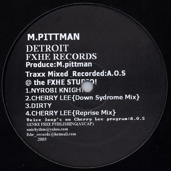 Marcellus Pittman - M. Pittman EP | FXHE Records (none)