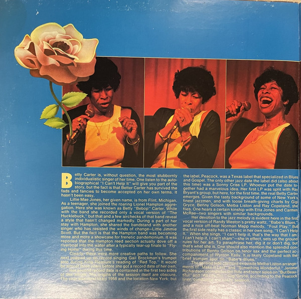 Betty Carter - What A Little Moonlight Can Do | ABC Impulse! (ASH-9321/2) - 2 Betty Carter - What A Little Moonlight Can Do | ABC Impulse! (ASH-9321/2) - 2