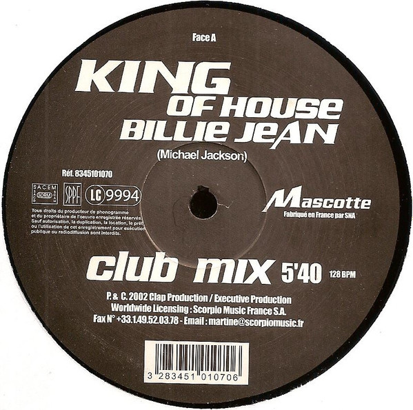 King Of House - Billie Jean | Mascotte Music (8345101070)