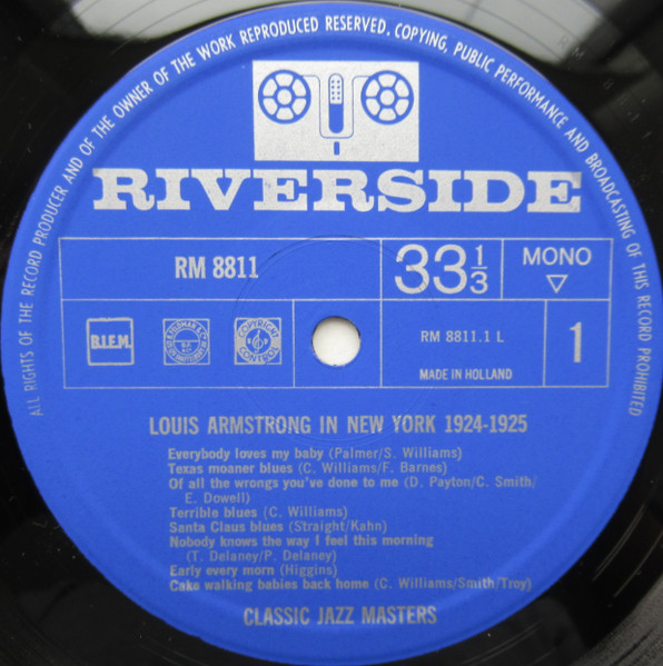Louis Armstrong - Louis Armstrong In New York 1924-1925 | Riverside Records (RM 8811) - 4