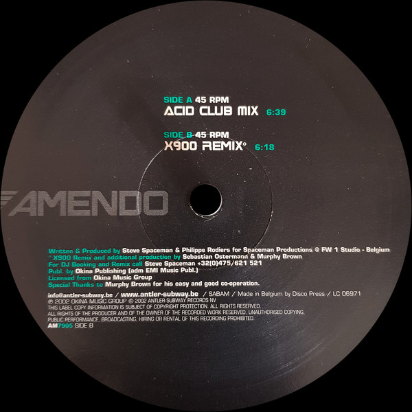 Steve Spaceman - Get Me The Spaceman | Amendo (AM7905)