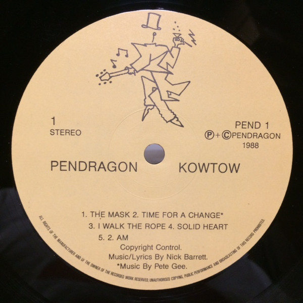 Pendragon - Kowtow | Toff Records (PEND 1) - 2