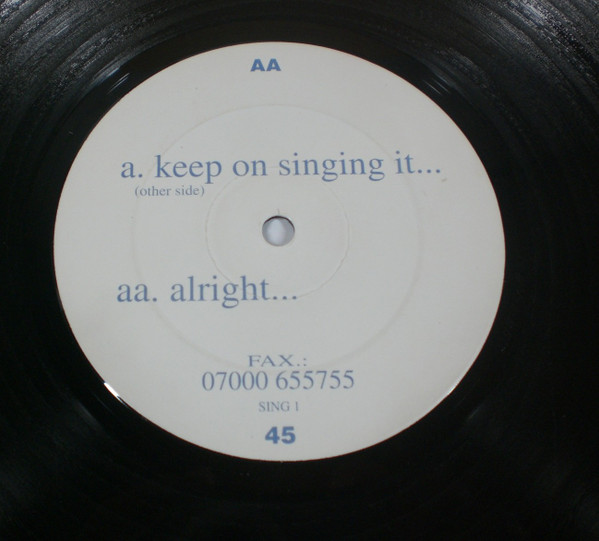 Rebound - Keep On Singing It... / Alright | Not On Label (SING 1) - 2
