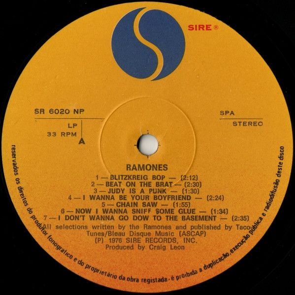 Ramones - Ramones | Sire (SR 6020 NP) - 3 Ramones - Ramones | Sire (SR 6020 NP) - 3