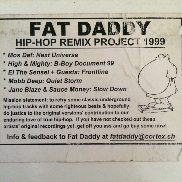 Fat Daddy - Hip-Hop Remix EP 1999 | Fat Men Unite! Records (FAT 5107) - 3 Fat Daddy - Hip-Hop Remix EP 1999 | Fat Men Unite! Records (FAT 5107) - 3