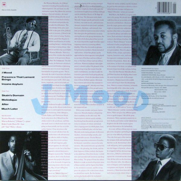 Wynton Marsalis - J Mood | Columbia (FC 40308) - 2