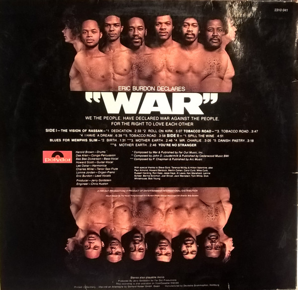 Eric Burdon & War - Eric Burdon Declares "War" | Polydor (2310 041) - 2 Eric Burdon & War - Eric Burdon Declares "War" | Polydor (2310 041) - 2