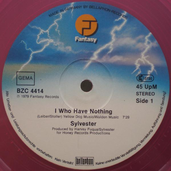 Sylvester - I Who Have Nothing | Fantasy (BZC 4414) - 3