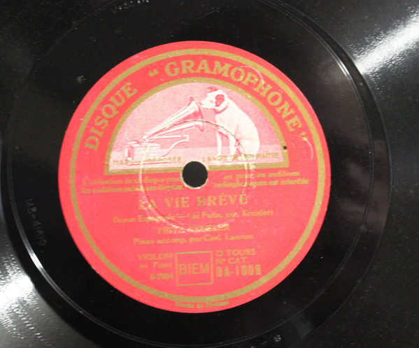 Fritz Kreisler - Tango, Op. 165, No. 2 / La Vie Brève | La Voix De Son Maître (DA.1009) - 2