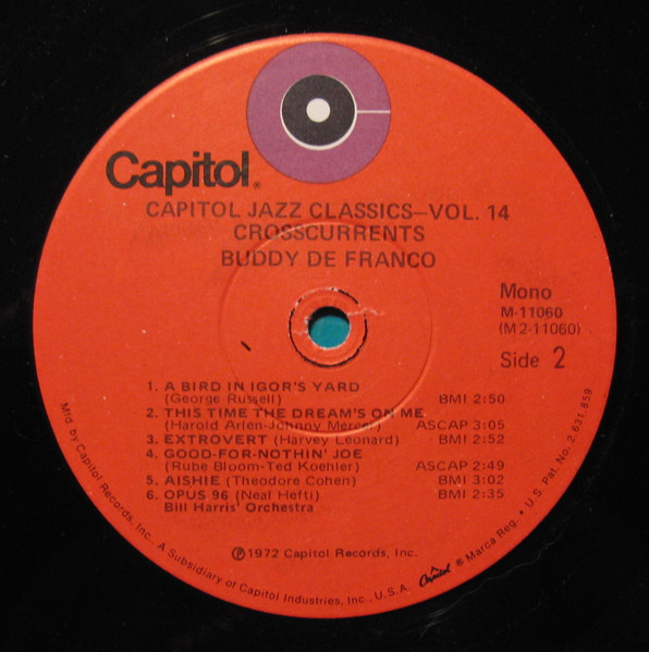 Lennie Tristano & Buddy DeFranco - Crosscurrents | Capitol Records (M-11060) - 4 Lennie Tristano & Buddy DeFranco - Crosscurrents | Capitol Records (M-11060) - 4