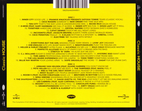 Various - Classic House | Spectrum Music (0825646044801) - 2