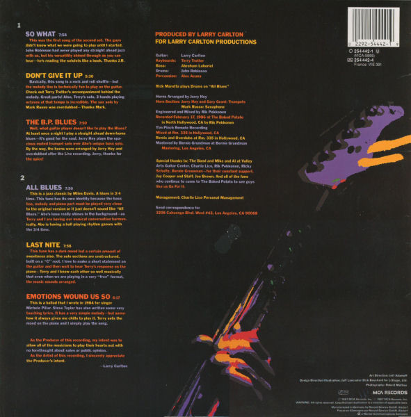 Larry Carlton - Last Nite | MCA Records (254 442-1) - 2 Larry Carlton - Last Nite | MCA Records (254 442-1) - 2