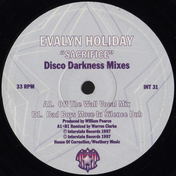 Evalyn Holiday - Sacrifice (Disco Darkness Mixes) | Interstate Records (INT 31)