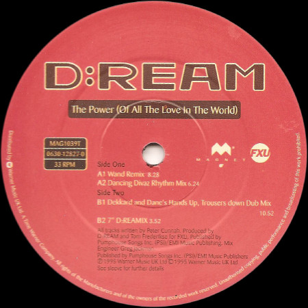 D:Ream - The Power (Of All The Love In The World) | Magnet (MAG1039T) - 3