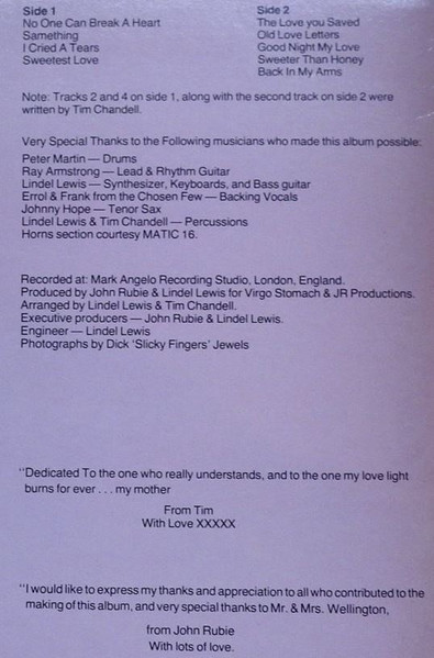 Tim Chandell - Sweetest Love Of Tim Chandell | Virgo Stomach (VG LP 002) - 3 Tim Chandell - Sweetest Love Of Tim Chandell | Virgo Stomach (VG LP 002) - 3