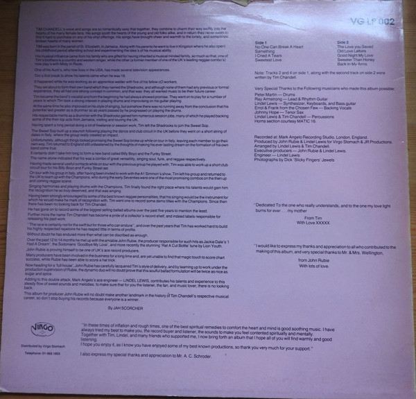 Tim Chandell - Sweetest Love Of Tim Chandell | Virgo Stomach (VG LP 002) - 2 Tim Chandell - Sweetest Love Of Tim Chandell | Virgo Stomach (VG LP 002) - 2