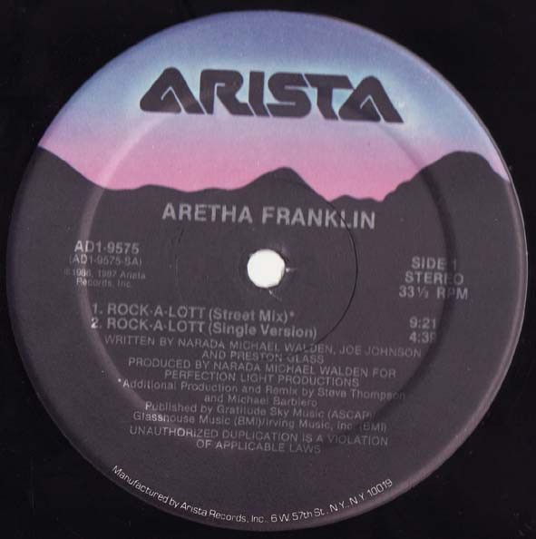 Aretha Franklin - Rock-A-Lott | Arista (AD1-9575) - 3 Aretha Franklin - Rock-A-Lott | Arista (AD1-9575) - 3