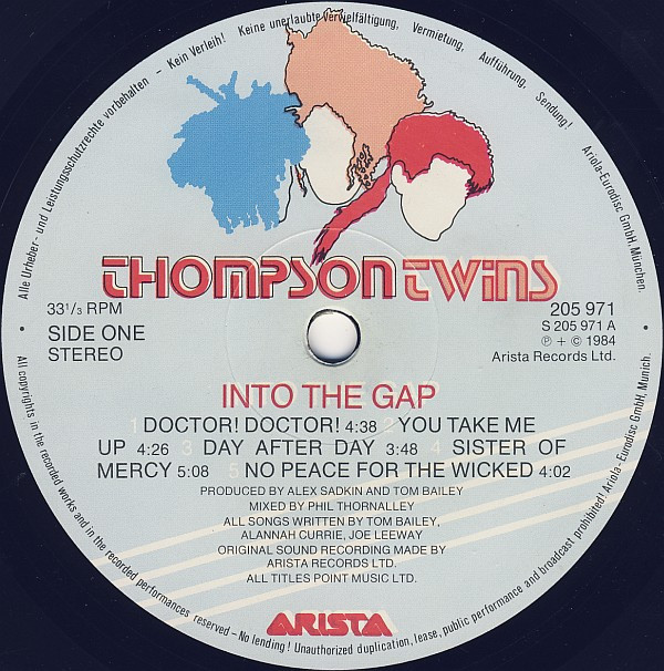 Thompson Twins - Into The Gap | Arista (205 971) - 3